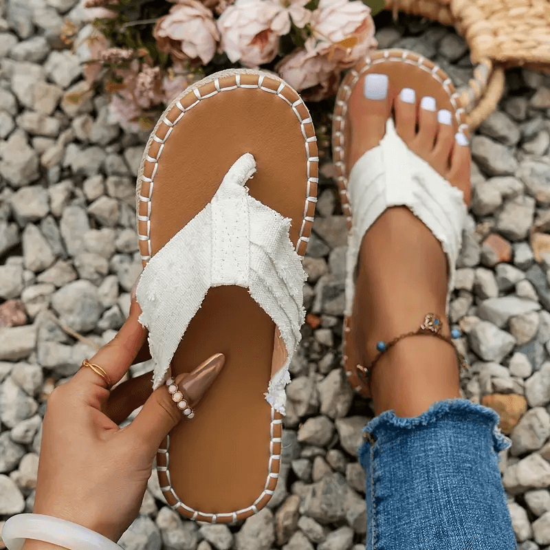 Dames Bohemian Charm Stijlvolle Zomer Platte Sandalen