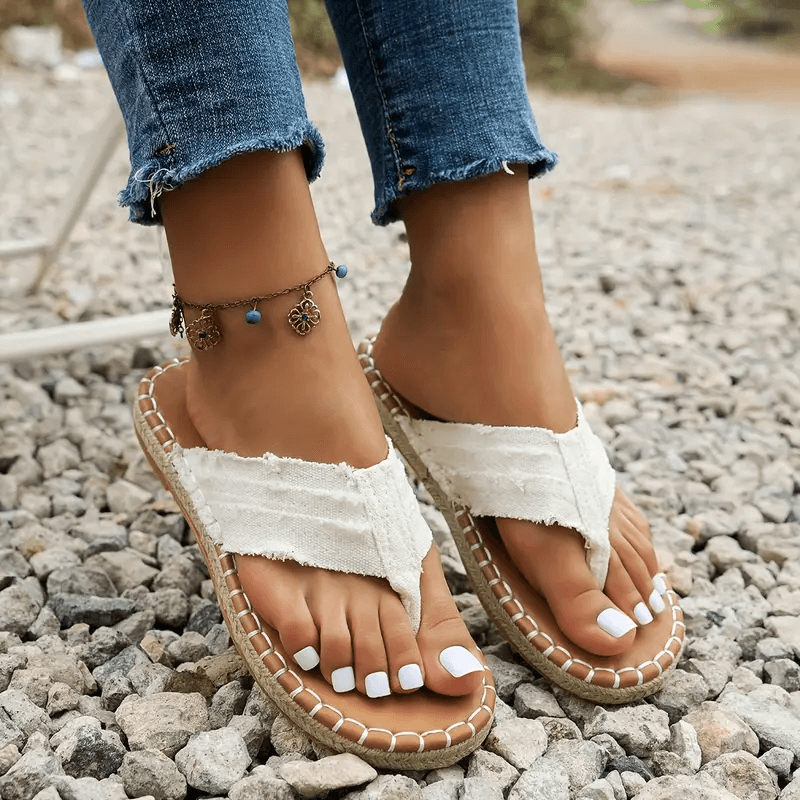 Dames Bohemian Charm Stijlvolle Zomer Platte Sandalen