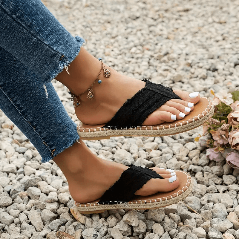 Dames Bohemian Charm Stijlvolle Zomer Platte Sandalen