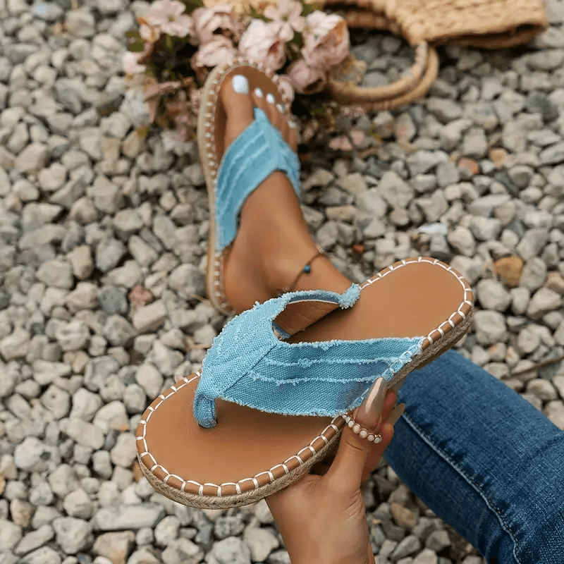 Dames Bohemian Charm Stijlvolle Zomer Platte Sandalen