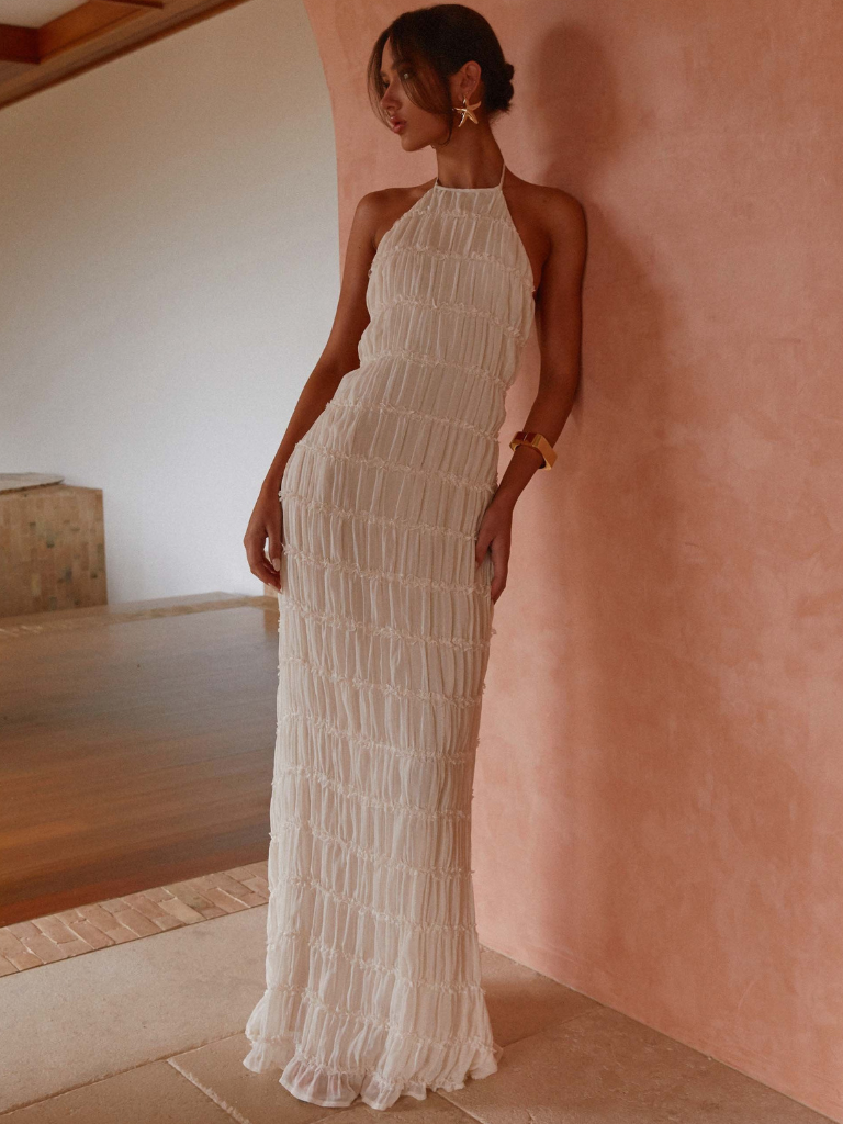 Paula | HALTERNECK MAXI DRESS