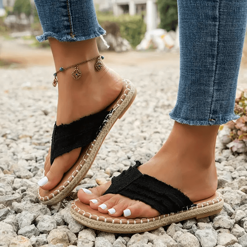 Dames Bohemian Charm Stijlvolle Zomer Platte Sandalen